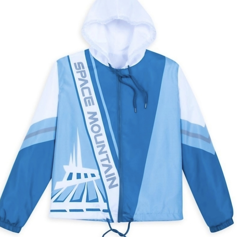 Disney Blue and White Space Mountain Raincoat